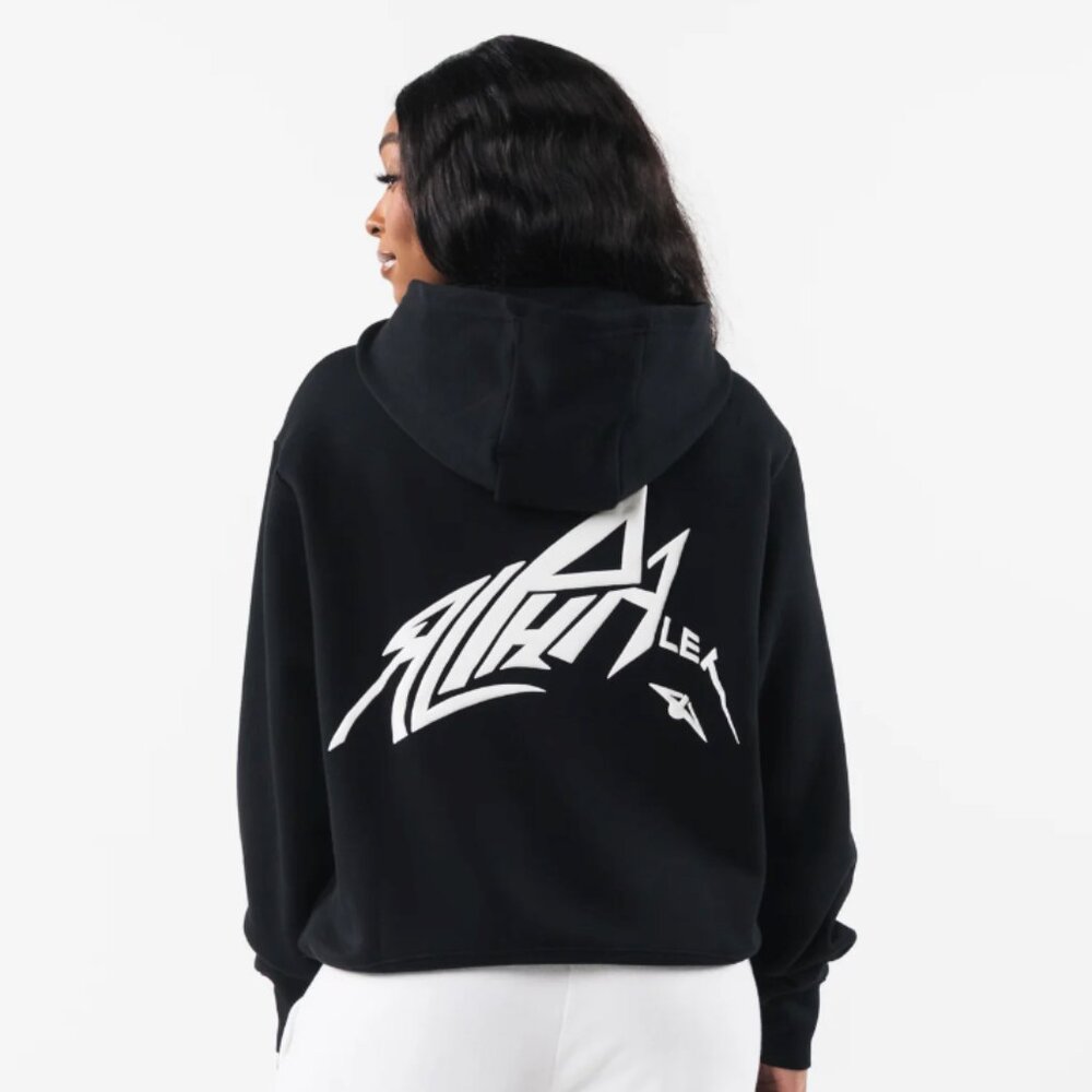 Alphalete Black Hoodie with White Logo